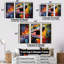 Colourful Roaring Trex Dinosaur I - Dinosaur Wall Art-945992066-945992068