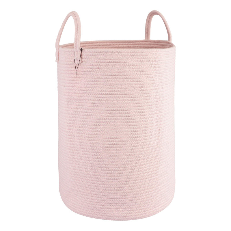 Cotton Rope Laundry Basket Hamper For Clothes Woven Storage Basket