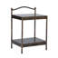 Lugo 45cm W Steel Bedside Table