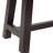 Of 2 Outdoor Benches, Brown Metal & Wood, Modern Industrial Look With Slat Panel Design Bench 2, Rustic Frame, Wood