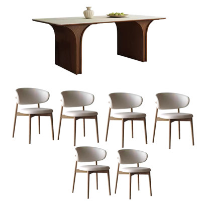 Retro home rock plate dining table sets