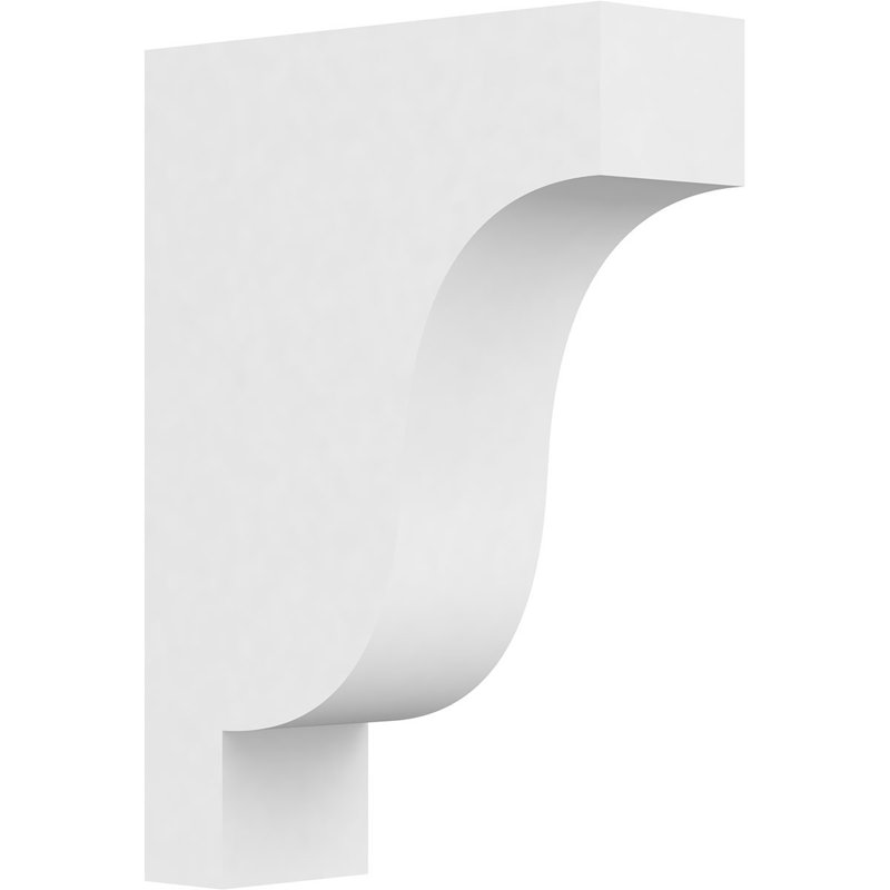Corbeau standard en PVC de qualité architecturale Newport, H 14 po x l 3 po x P 10 po