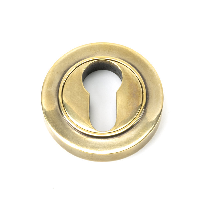 Escutcheon Door Accessory, Aged Brass