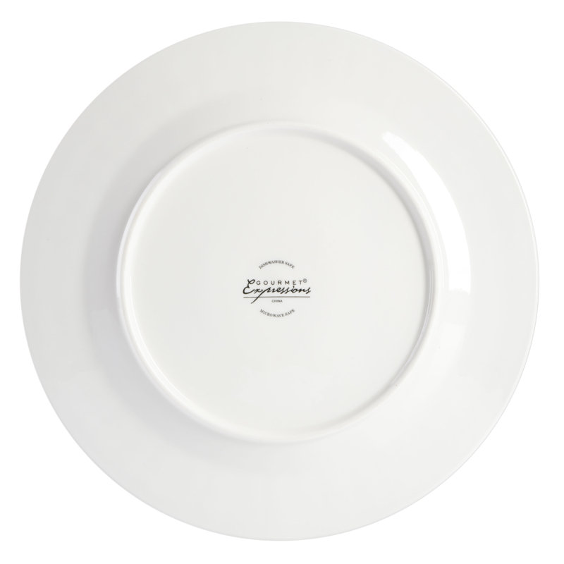 White Embossed Porcelain 40-Piece Dinnerware Set, Service for 8