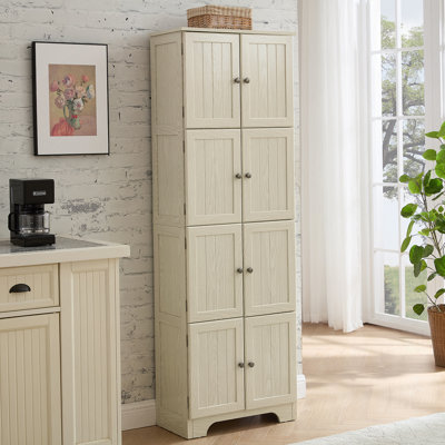 Armoire de rangement avec tablettes, buffet autoportant pour la cuisine
