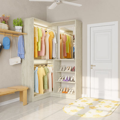 Kyvo Cone Closet System With 12 Shelves And 2 Hanging Ods