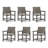 7-Piece HDPE Outdoor Dining Table Sets With Dining Table-71821213