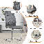 9 Piece Dining Table Set, 79" Marble Patterned Dining Table Set For 8-500197099-501032744