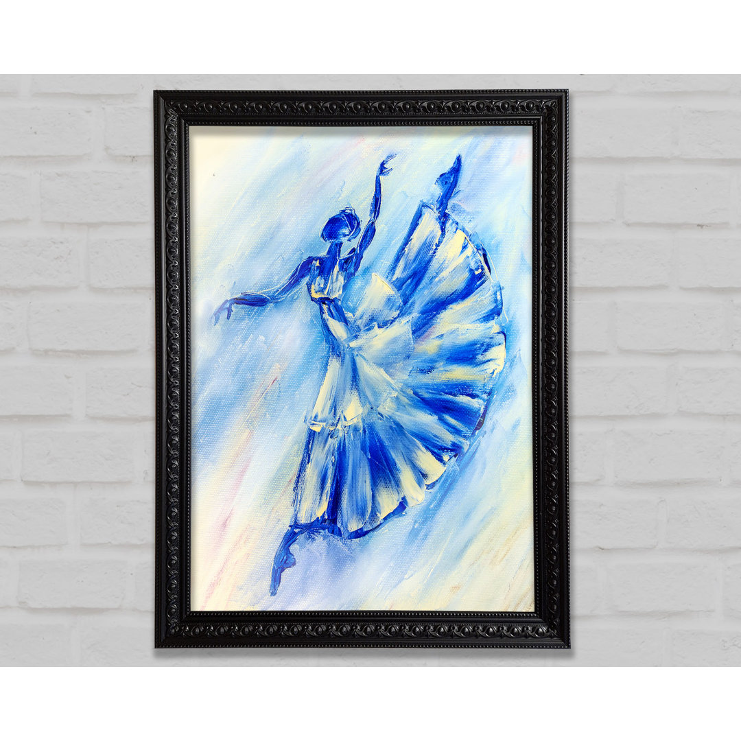 Blaue Ballerina 10 - Druck