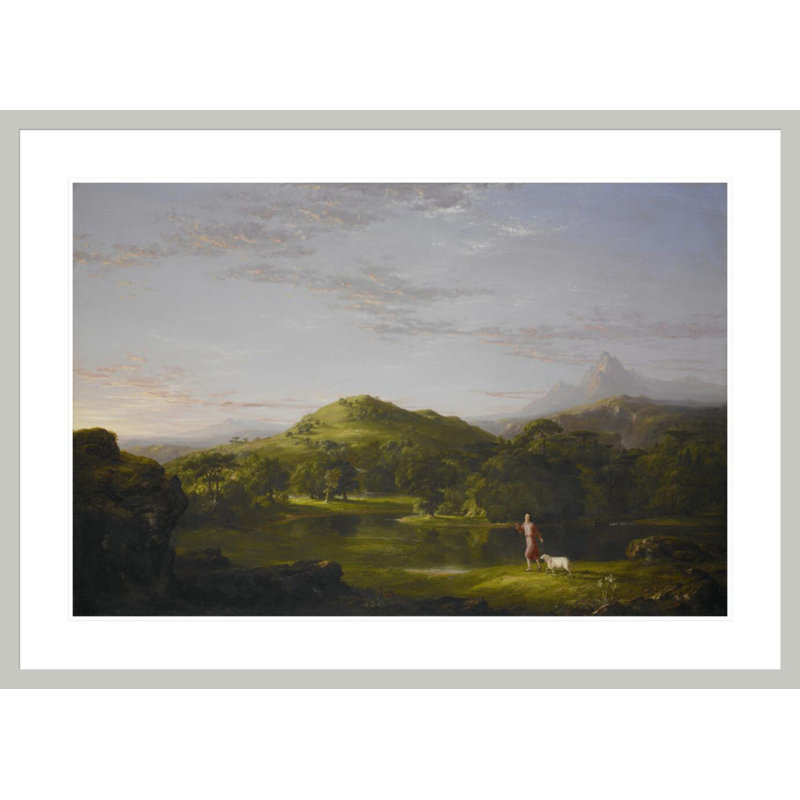 «The Good Shepherd» par Thomas Cole, impression giclée sur cadre, H 30,03 po x l 41,5 po