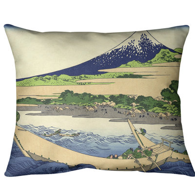 Coussin lombaire katsushika hokusai, shore of tago bay