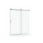 Frameless Soft-Closing Single Sliding Shower Door,Tempered Glass With Easy-Cleaning Coating