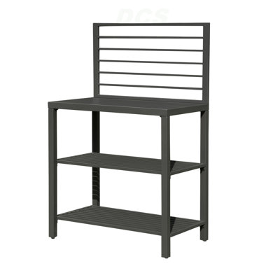 Îlot de cuisine extérieur avec rangement, îlot de cuisine en aluminium