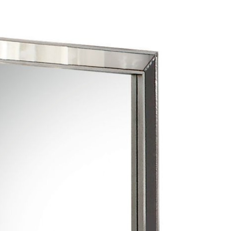 Miroir Voeville II à finition platine, miroir
