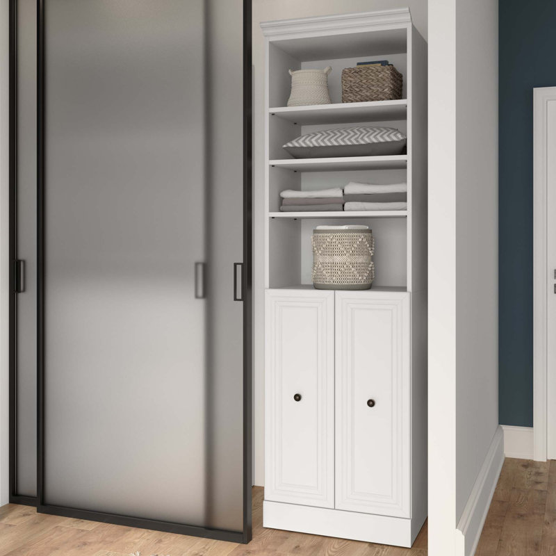 Tour pour garde-robe l 25 po Alvaretta, Blanc