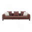 Canapé en tweed marron Mardi avec 3 coussins