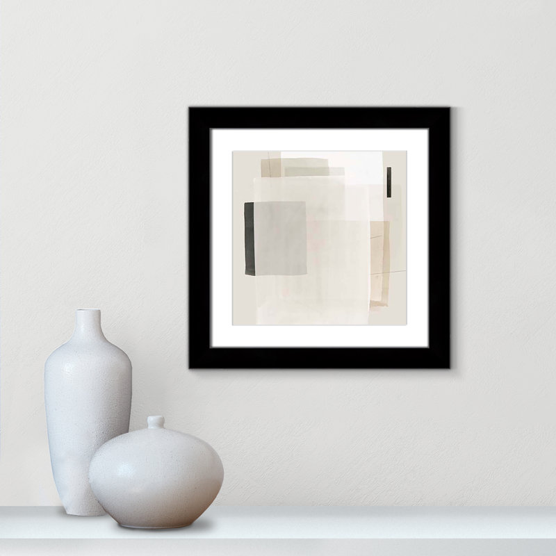 Mystical Momentum I par Hazel J, Cadre cube noir, H 18,5 po x l 18,5 po x P 1,25 po