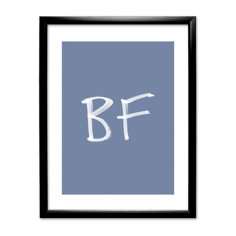 Single Picture Frame Print, Black