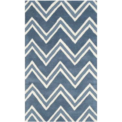 Tapis en laine touffeté à la main Sanyla