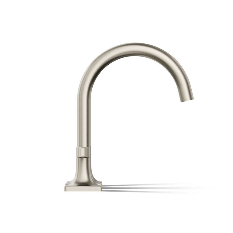 Deck Mounted Bath Faucet, Vibrant Brushed Nickel
