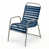 Courroie bleu marine / gris mat