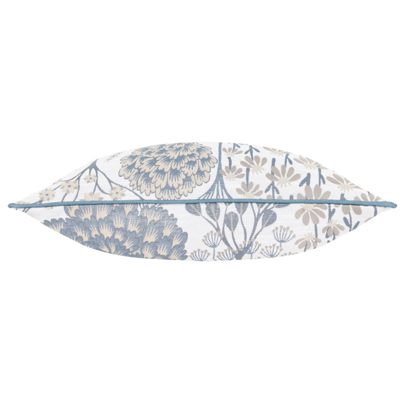 Boyadjis Floral Blue Square Cushion