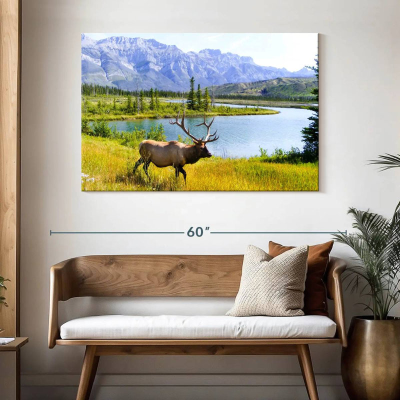 Brampt Elk Paradise, 32" H x 48" W