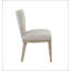 Chaise d'appoint en lin et champagne