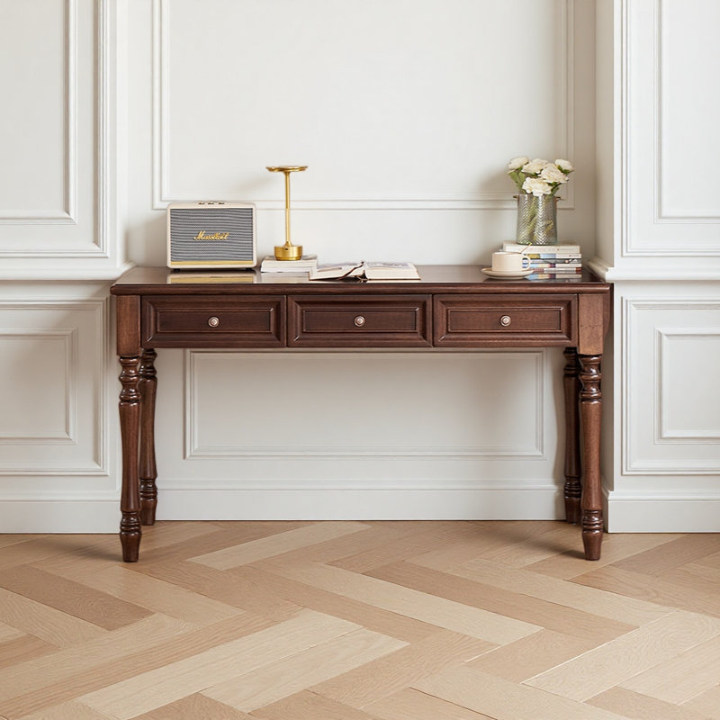 Bureau en bois de noyer noir