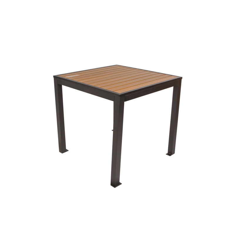 Table carrée L 32 po x l 32 po Longport BFM, Brun / noir