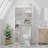 Over-The-Toilet Storage Cabinet With Adjustable Shelf, Bathroom Space Saver With Double Doors And Open Shelves, Freestanding Toilet Organizer Rack For Bathroom Storage – White