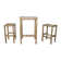 Avalon 2 - Person Teak Wood Patio Dining Set with Square Table