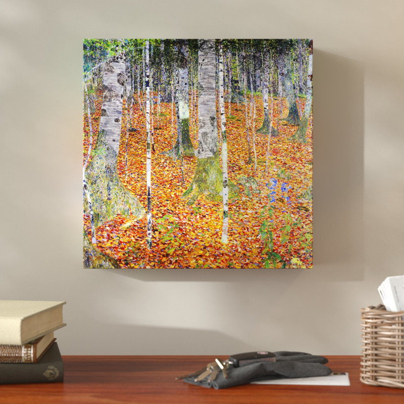 Birch Forest by Gustav Klimt - Wrapped Canvas, 76cm H x 76cm W x 3cm D