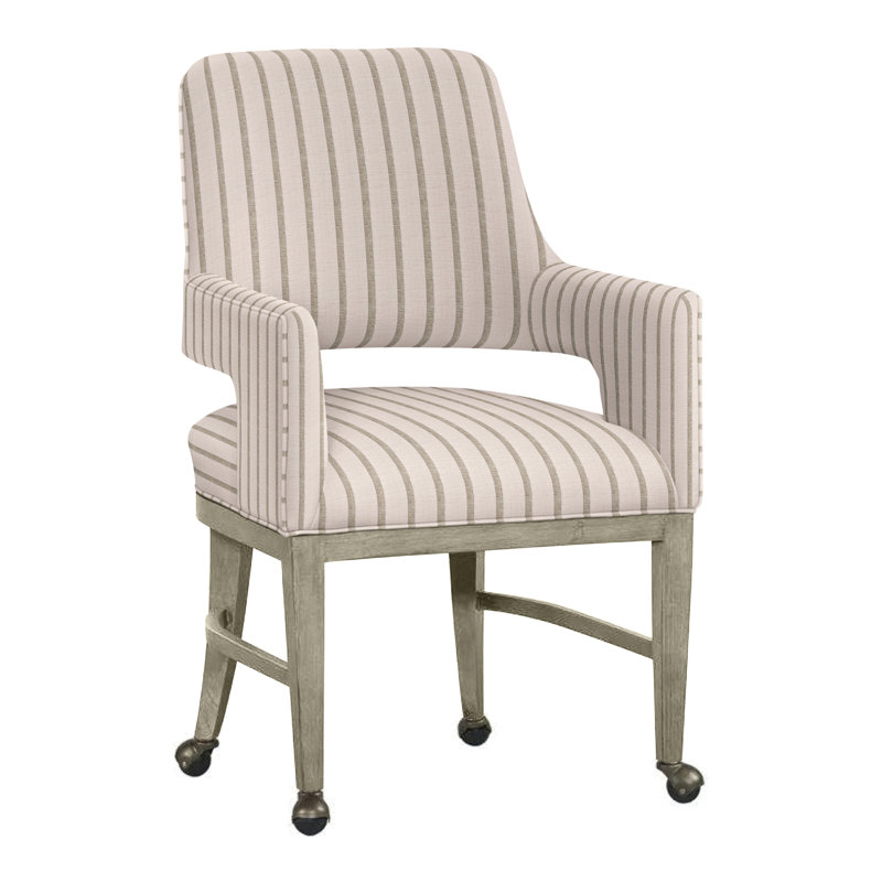 Josie Upholstered Arm Chair, Perigold Mixi Wren, Almond Buff