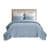 Greenland Home Fashions Monterrey Taupe 2-Piece Twin Size Quilt Set 68x88 + 20x26-436063479-424953403