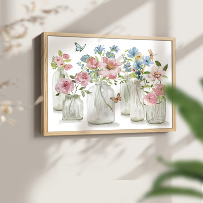 Butterfly Garden Collections -Framed Print - Restickable