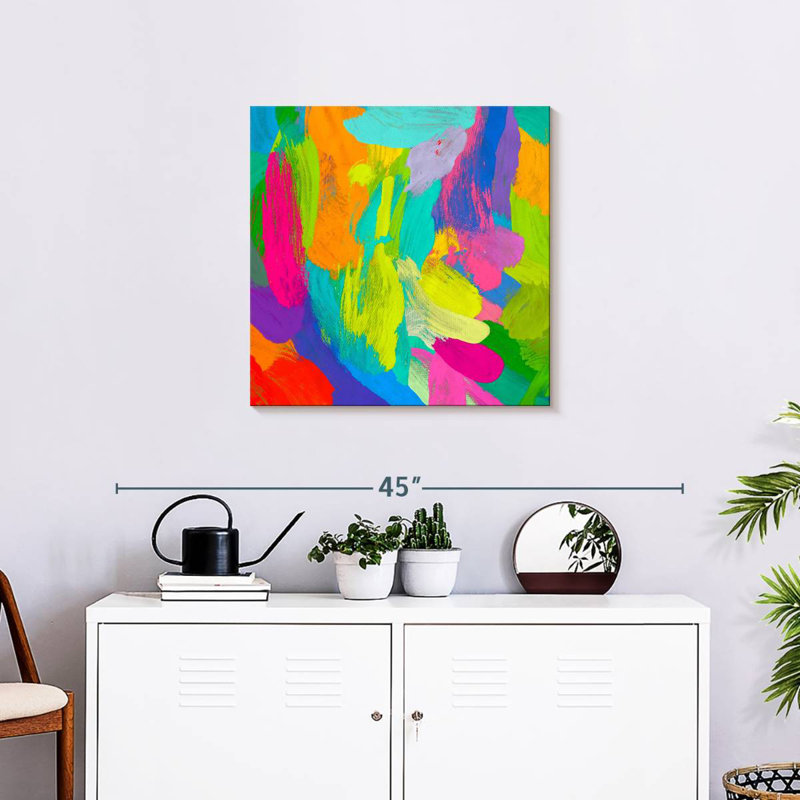 Happy Abstract, 24" H x 24" W