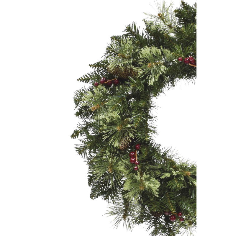 Faux Pinecones 24'' Wreath