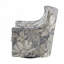 Chaise rembourrée en polyester avec base ronde