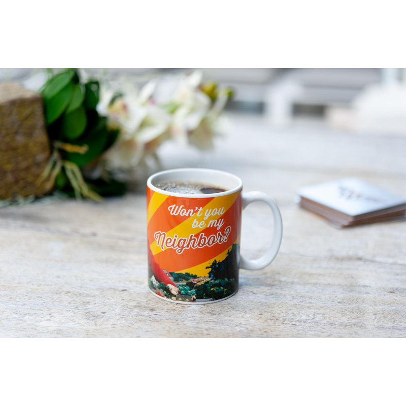 Grande tasse de quartier Mister Rogers | Ne sera pas mon voisin | Peut contenir 15 onces