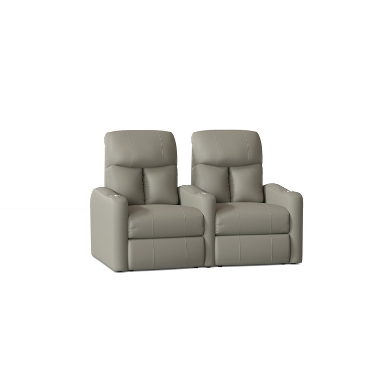 Causeuse de cinéma maison (rangée de 2), Électrique, Gris brume ultra