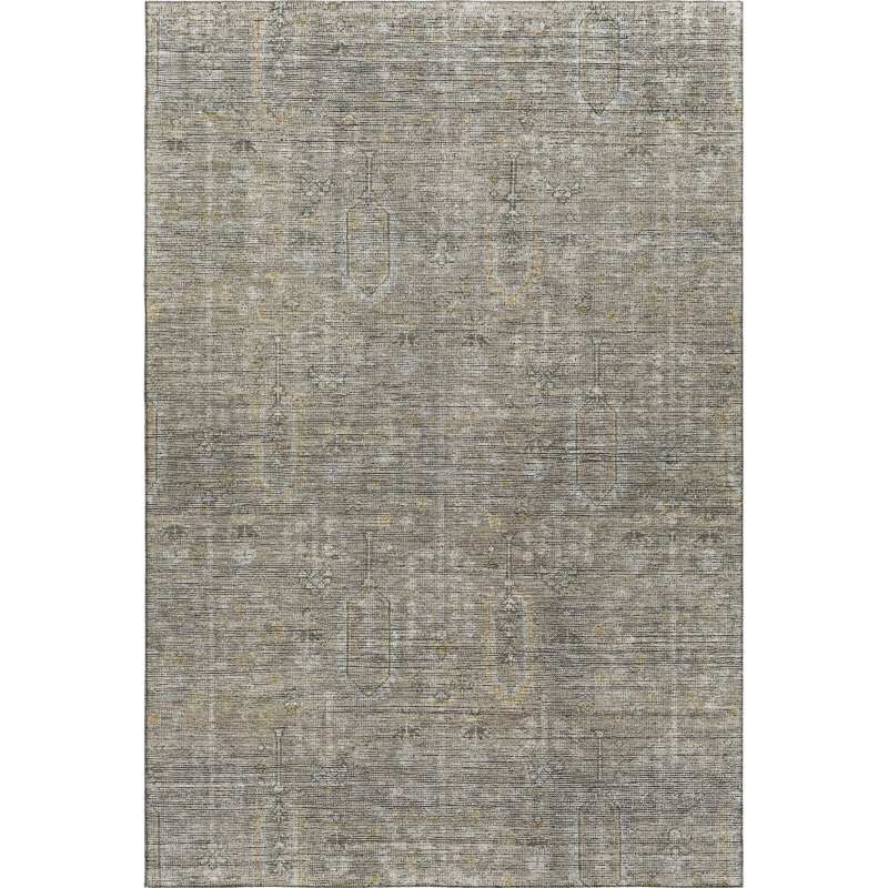 Premium Machine Washable Prisco Taupe Rug, Rectangle 8' x 10'