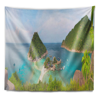 Paysage photographie tropical island panorama tapisserie