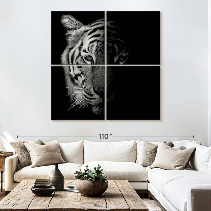 Brampt Tiger Contour, 74'' H x 74'' W