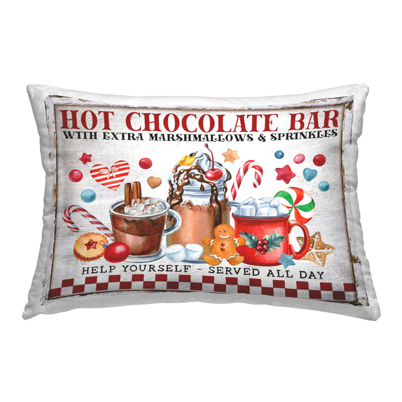 Coussin décoratif imprimé "Hot chocolat" par Creatif Belle