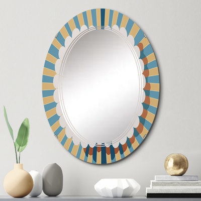 Camion - Miroir mural moderne ovale