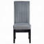 Ensemble de 2 chaises d'appoint en velours côtelé gris Kini