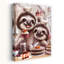 «Sloth Bake Cakes Abstract Contemporary Forest Landscape», reproduction d'art mural-129719499