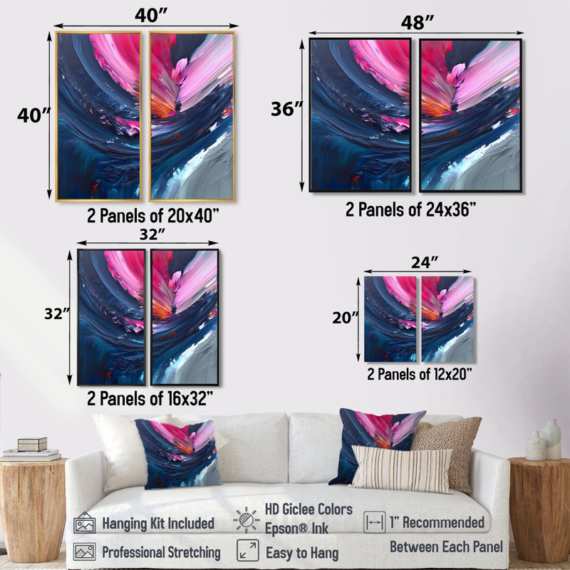 Art mural moderne bleu czarnetzki, H 32 po x l 32 po, Brun, Impression encadrée flottante