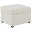 Repose-pieds avec rangement relevable hydraulique Merced Beige